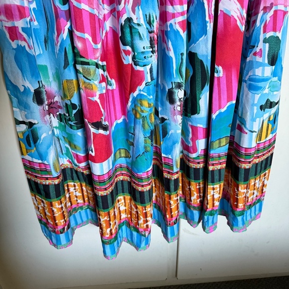 Flint & Moss Colorful Floral Print Maxi Skirt Size Large - Picture 4 of 8
